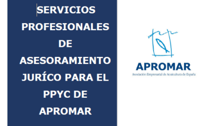 APROMAR sacamos a concurso los Servicios Profesionales de Asesoramiento Jurídico 2026